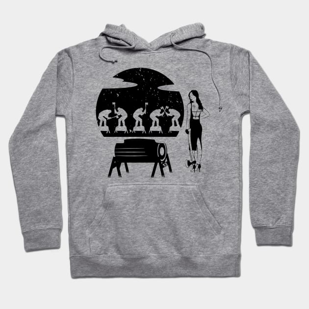 Woodchopping woman Hoodie by mailboxdisco